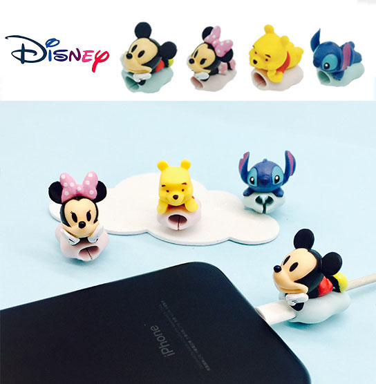 迪士尼授权Cable Bite维尼史迪奇云朵防折断通用充电数据线保护套