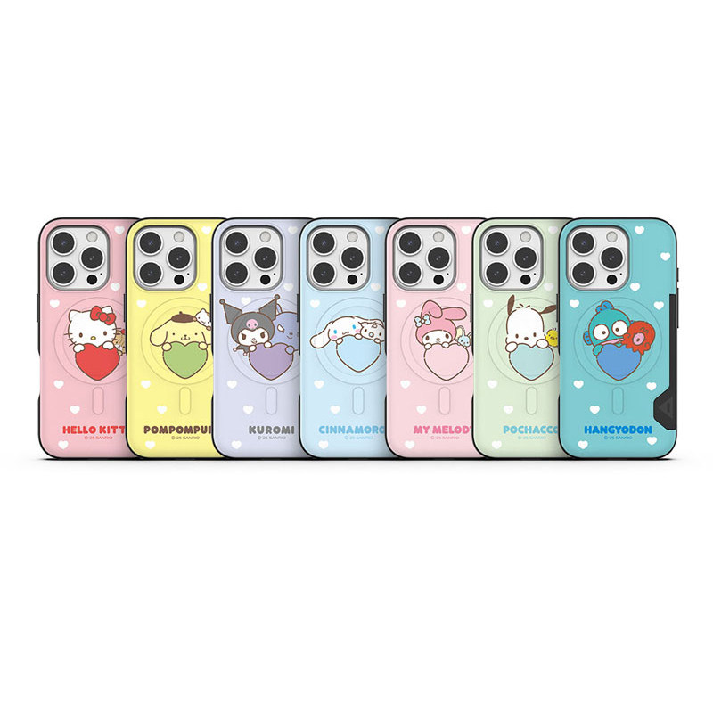 三丽鸥凯蒂猫库洛米好伙伴爱心卡通适用苹果iphone17promax可插卡magsafe三星s25磁吸充电16pro手机壳硬壳