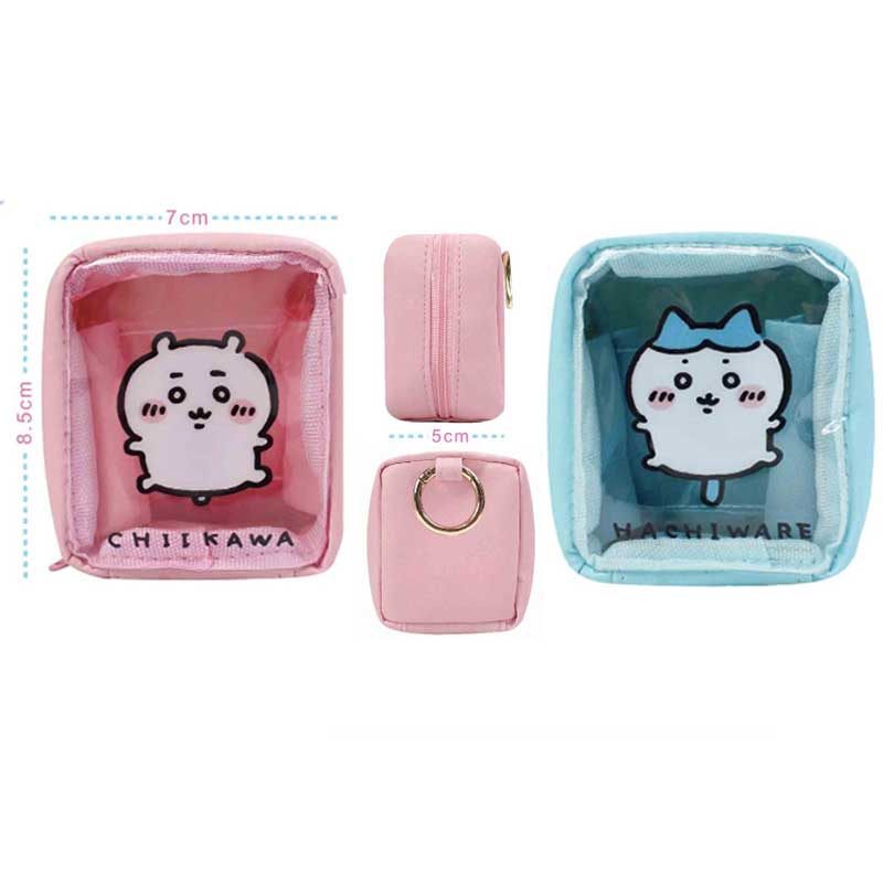 吉伊卡哇chiikawa小八哈奇猫卡通可爱透窗方形收纳包小物包零钱包,模玩/动漫/周边/娃圈三坑/桌游,动漫背包/钱包/箱包,淘宝优惠券,粉丝福利购,淘宝优惠卷