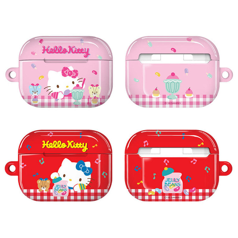 三丽鸥helloKitty凯蒂猫卡通可爱适用苹果AirPods Pro无线蓝牙耳机壳pro2代3代4代耳机硬壳防摔保护套