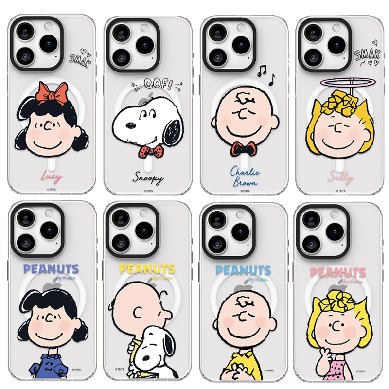 史努比snoopy防摔透明磁吸手机壳