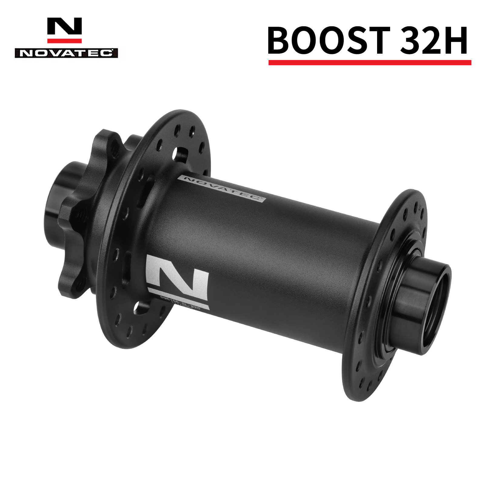 NOVATEC/久裕 BOOST规格 110*20mm桶轴前花鼓 适配32孔六钉碟刹