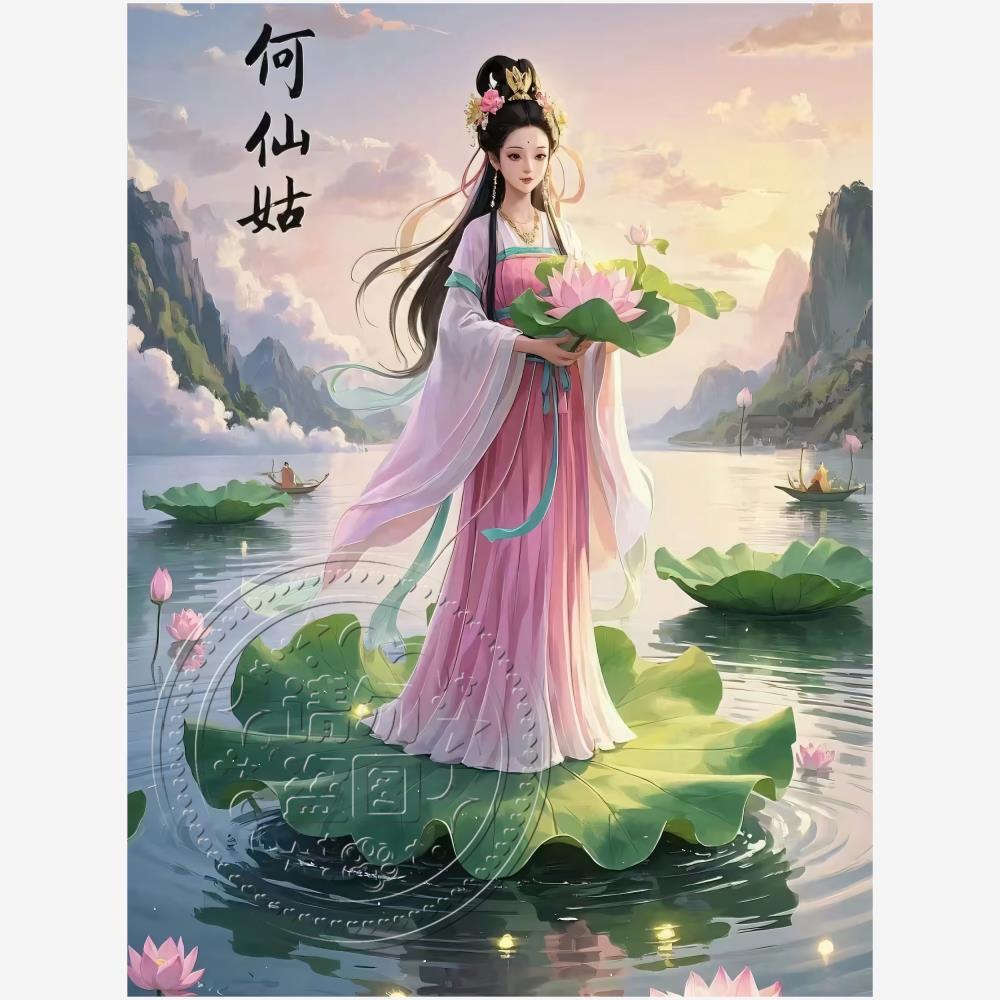 八仙图中堂画过海镇宅旺