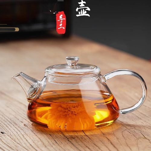 迷你全玻璃茶本堂高硼硅过滤簧