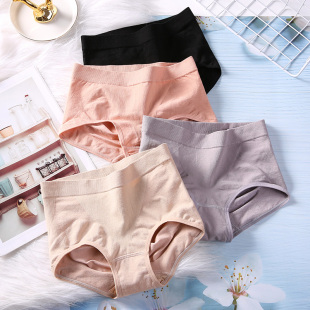 产后收腹内裤 女纯棉内档塑身中高腰提臀收小肚子强力塑形束腰神器