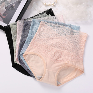 透气提臀神器塑形裤 中高腰收腹内裤 女塑身美体产后塑形蕾丝收腹裤