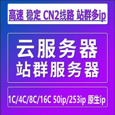 VPS服务器租用远程桌面网站空间cn2线路站群云虚拟主机独立IP月付