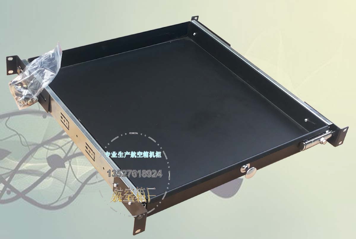1U450铁抽屉盒航空箱机架托盘图片