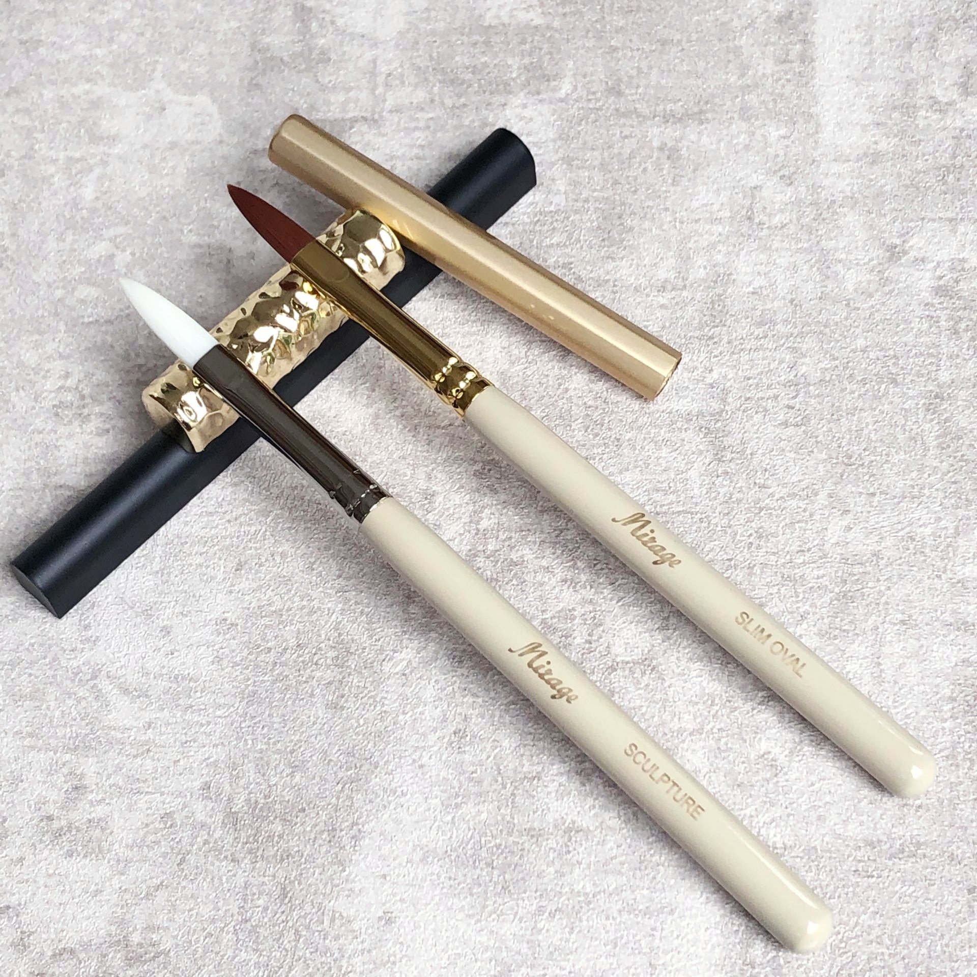 现货 日本 Mirage 水晶笔 延长3D 雕花笔 新版本特殊毛质专业美甲