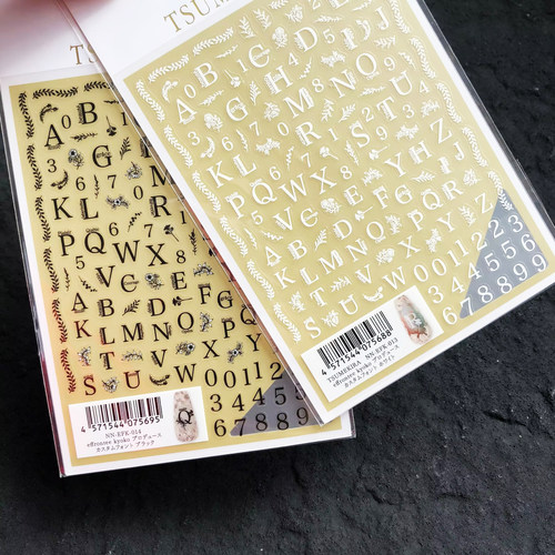 TSUMEKIRA贴纸印刷体英文字母