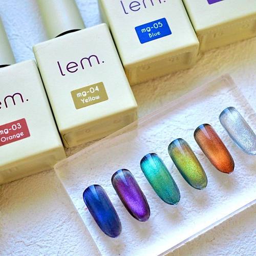 现货 日本 Lem 新款 mg系列 晶石银河宽猫眼胶光疗胶 美甲色胶