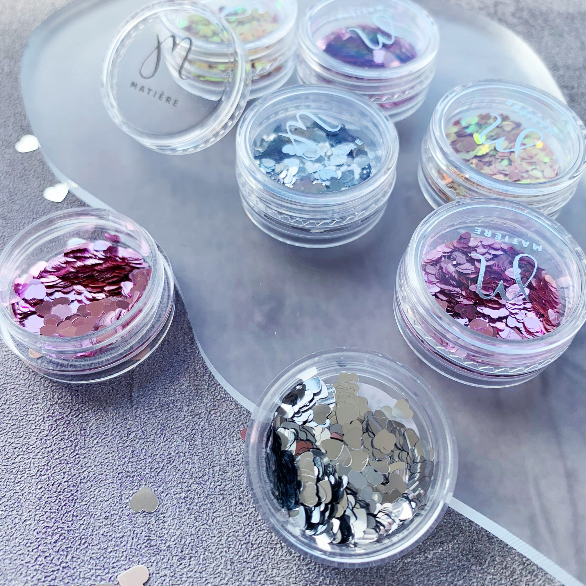 心形爱心亮片镭射桃心MATIERE