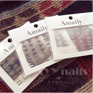 现货日本 amaily  你好2018年~ 3色 美甲贴纸