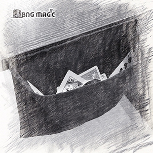 10月新品 暗袋 上下托袋 桌后藏物袋 置物袋垃圾袋 魔术道具配件