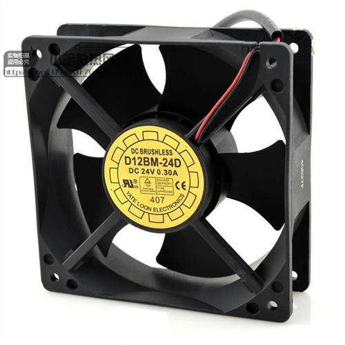 议价全新 YATE L00N 悦伦12038 24V 0.3A 12CM工业散热风扇 D12BM