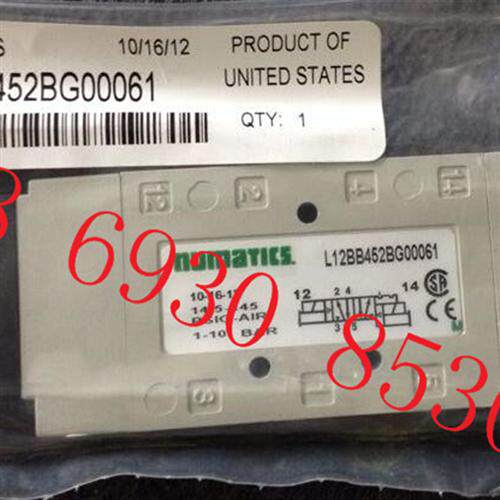 美国电磁阀NUMATICS换向阀L12BB452BG00061原装正品