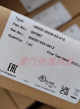 UB500-30GM-E5-V15超声波传感器 货号097967全新原装现货