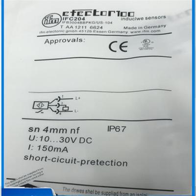 易福门IGC214 IGC220 IGC221 IGC222 IGC223 IGC224 IGC225传感器