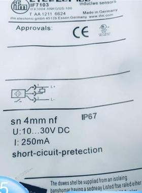 IFM接近开关传感器IF7100 IF6034 IFC204 IF7103 IF6033