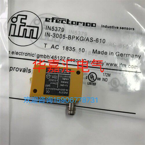 IN5379 IN3005-BPKG/AS-610易福门接近开关传感器