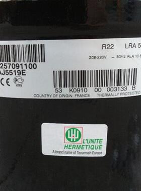 AJ5513E AJ5515E AJ5518E AJ5519E法国冷柜冰箱试验箱压缩机