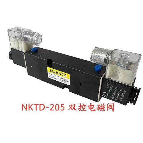 日本NAKATA气控电磁阀NKTD-205板式碟阀换向阀双电控AC220V DC24V