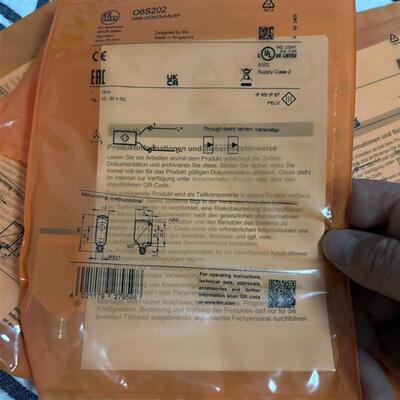 O6E202. O6S202. 易福门对射传感器,原装正品,