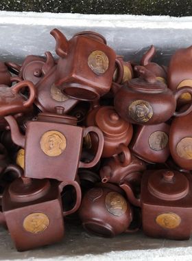 库存处理1949老一厂顾景舟蒋蓉紫砂宜兴原矿手工紫砂壶仿老茶壶