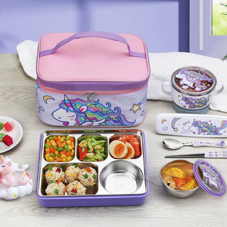 316不锈钢学生食品级饭盒