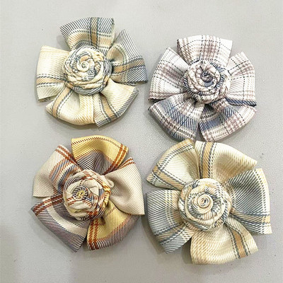 手工DIY格子花朵辅料配件