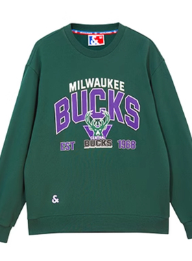 JJ国内代购绿色圆领字母联名款套头宽松休闲纯棉卫衣男223433133