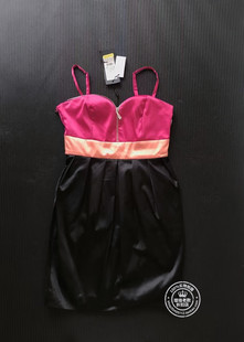 VM国内代购粉色拼色光泽感性感吊带裙礼服裙连衣裙女裙 310207126