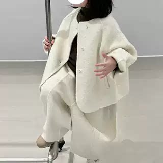 2026新款韩系女童秋冬呢子套装