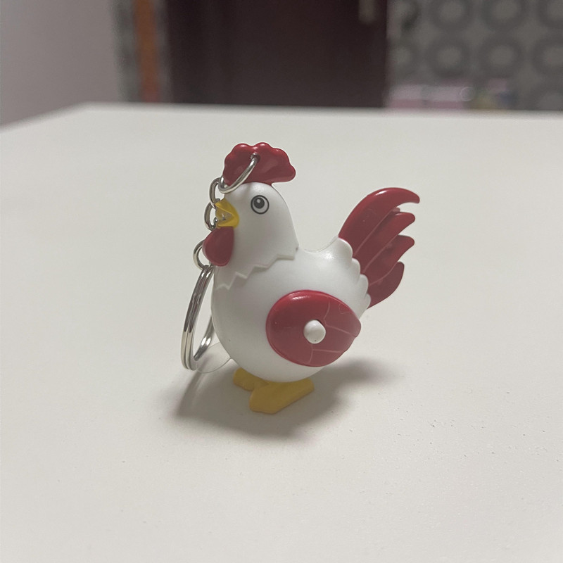 创意大公鸡叮当猫汽车钥匙扣链女卡通可爱小鸡包包挂件小礼品