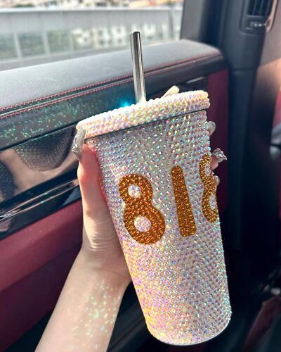 818杯子手工DIY贴钻水杯粘钻
