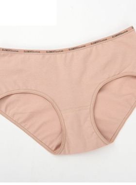 1条装棉元素女士内裤女棉质中低腰简约舒适三角女士内裤P1002A