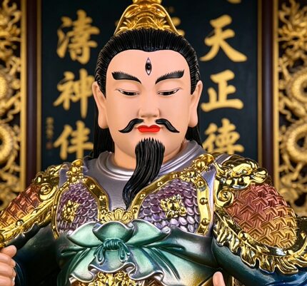 雷祖天尊神像树脂九天应元雷声普化天尊新款雷部主神居家供奉摆件