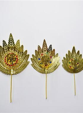济公佛像法器配件蒲扇摆件济公扇子精品合金佛像法器配件济公蒲扇