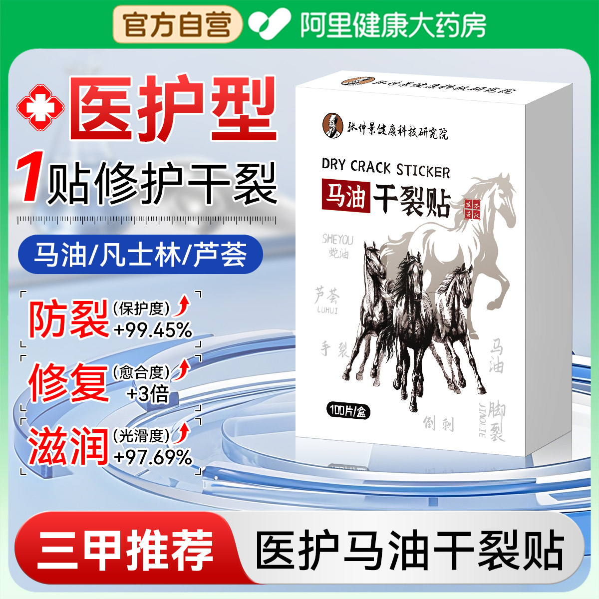 马油凡士林干裂贴手足开裂护理贴