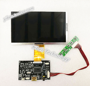 7寸树莓派1024 40PIN 液晶显示屏驱动板 HDMI输入显示器套件 600
