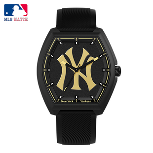 MLB美职棒手表男女款 简约大表盘夜光防水学生初高中石英腕表 时尚