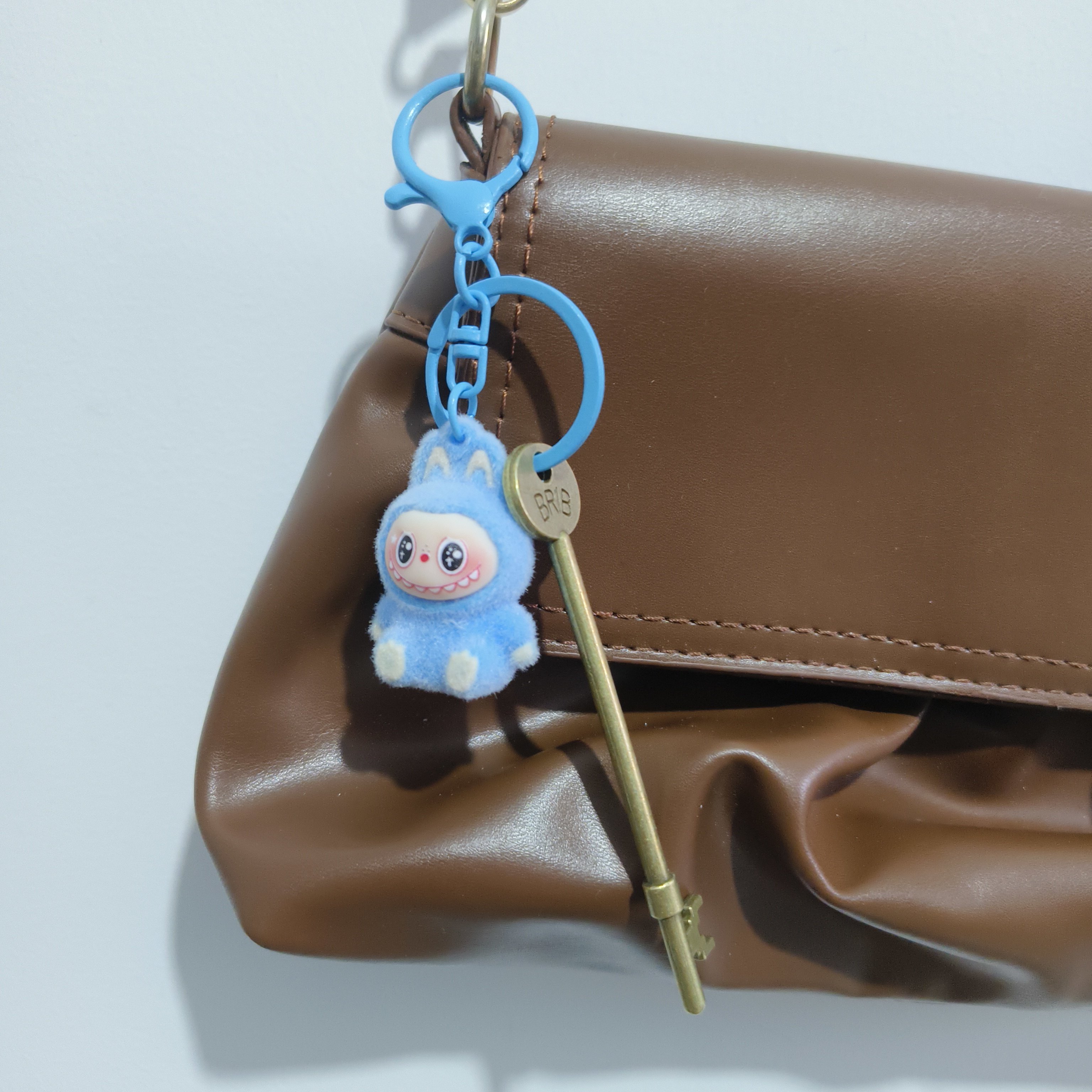 迷你拉布布植绒钥匙扣挂件，迷你拉布布+宝藏钥匙组合 五色可以选