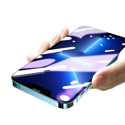适用苹果13防尘手机膜防爆钢化膜