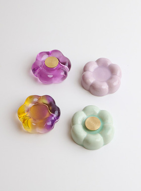 琉璃陶瓷景德镇同款爆款圣诞树摆件旋转底座轴承