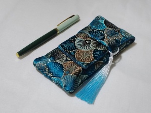 涵翌轩纯手工制作笔袋钢笔袋复古国风锦缎文具收纳包钢笔套布笔包