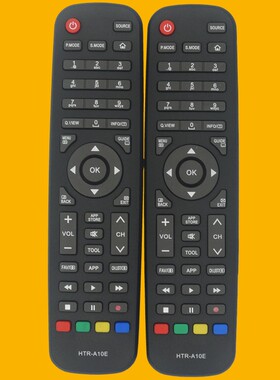 适用海尔液晶电视遥控器HTR-A10E LE43K6000TF 40K6000TF英文外贸