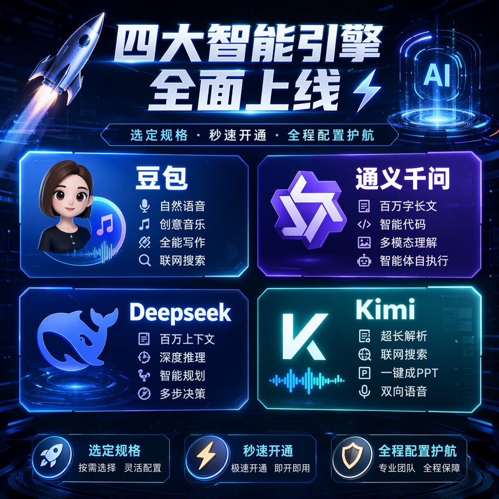 通义千问DeepSeek V4ProKimi豆包专用版多模型通用AI满血版不限次 - 实物图