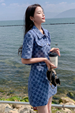 现货新款首上2C0287319P145K198夏季小香风牛仔两件薄款套装，女装套装/套裙，2C028