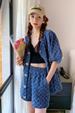 C028779P125K178小香风薄牛仔夏小众设计高级感两件套，女装套装/套裙，2C028