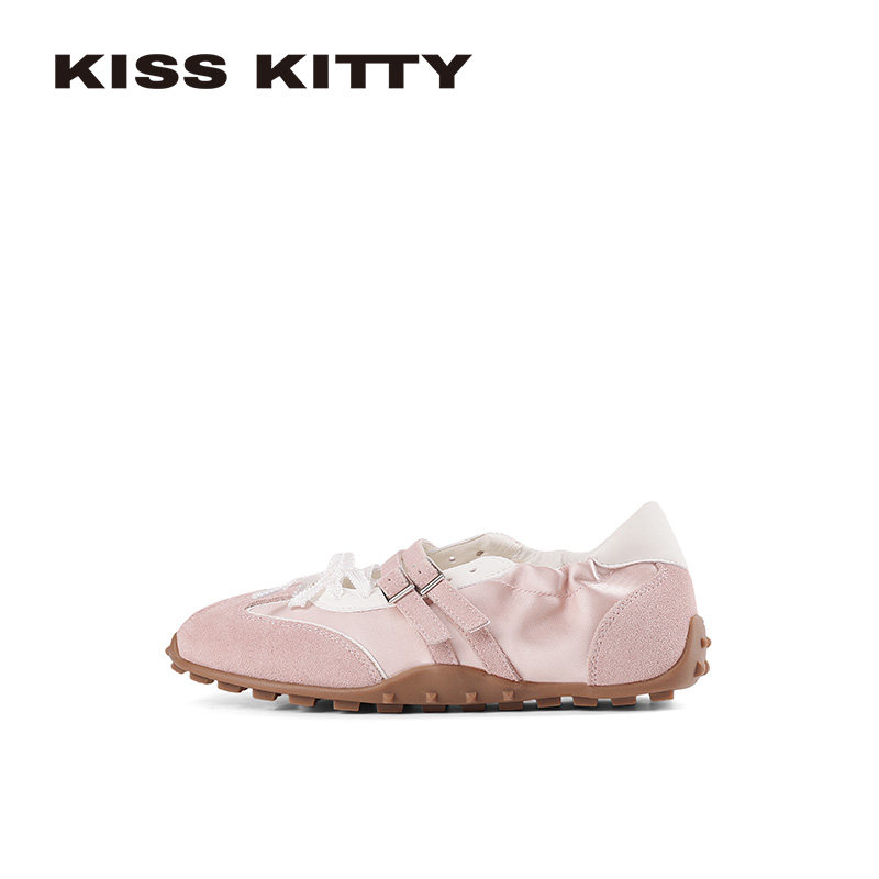 KISSKITTY玛丽珍德训鞋女2026春季新款软底粉色芭蕾平底休闲鞋,女鞋,玛丽珍鞋,淘宝优惠券,粉丝福利购,淘宝优惠卷